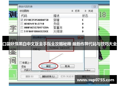 口袋妖怪黑白中文版金手指全攻略秘籍 最新作弊代码与技巧大全